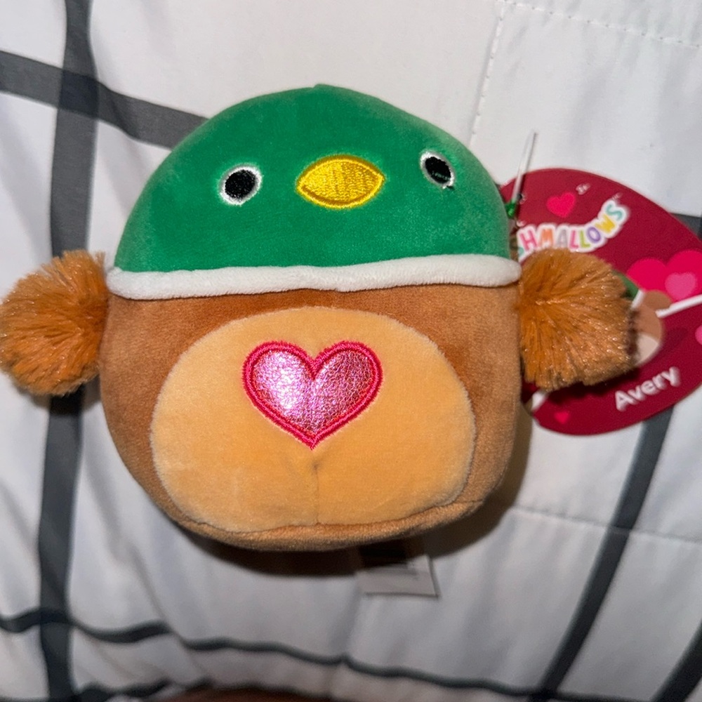 NWT 4.5" AVERY THE DUCK VALENTINE'S DAY